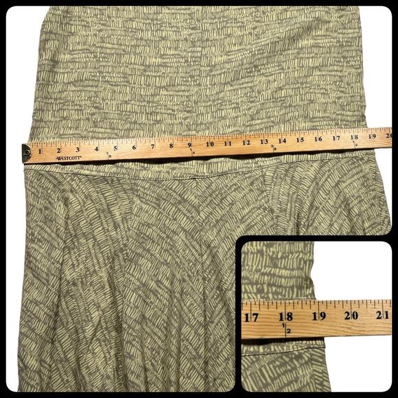 Prologue Sleeveless Boat Neck Drop Waist Bias Skirt Midi Dress Keyhole Small - Picture 10 of 12